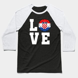 Croatia Football Baseball T-Shirt